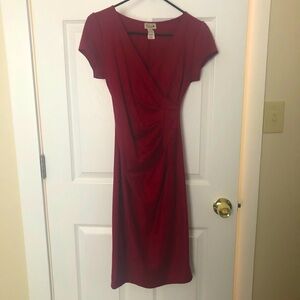 Red vintage style cocktail dress